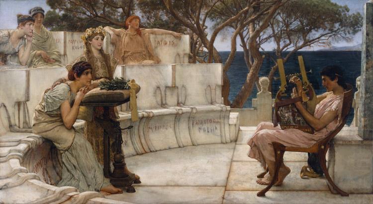 Alma-Tadema, Sir Lawrence Sappho (mk23) china oil painting image